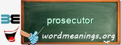 WordMeaning blackboard for prosecutor